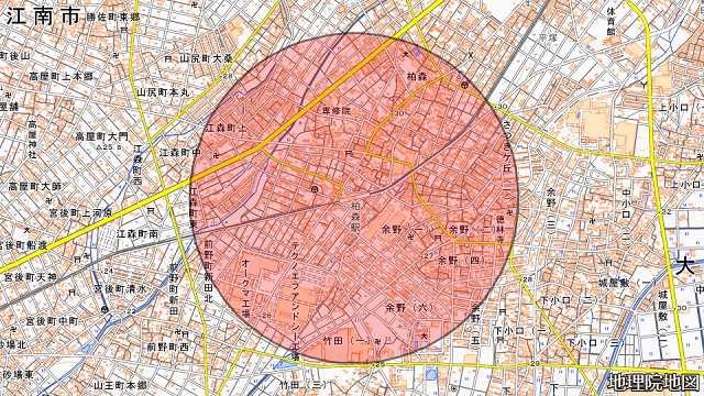 柏森駅周辺図
