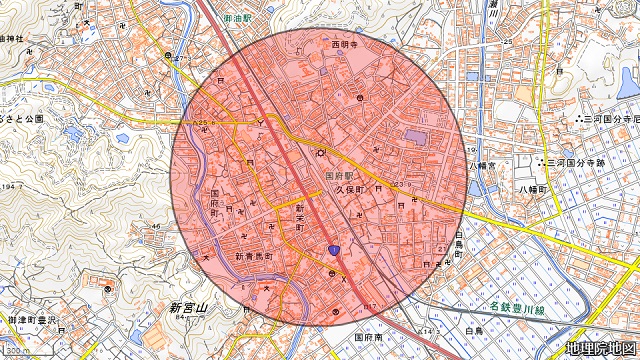国府駅周辺図