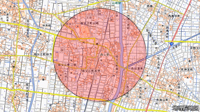 森上駅周辺図