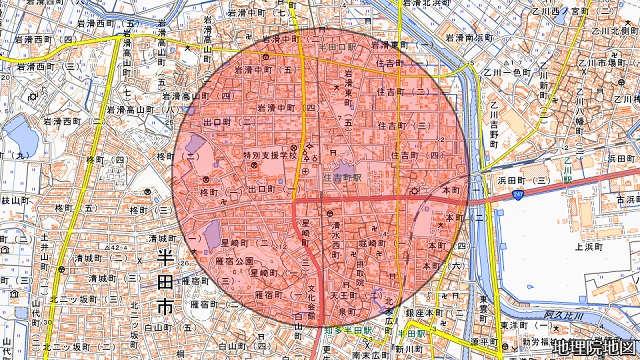 住吉町駅周辺図