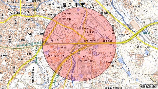 芸大通駅周辺図