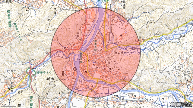修善寺駅周辺図